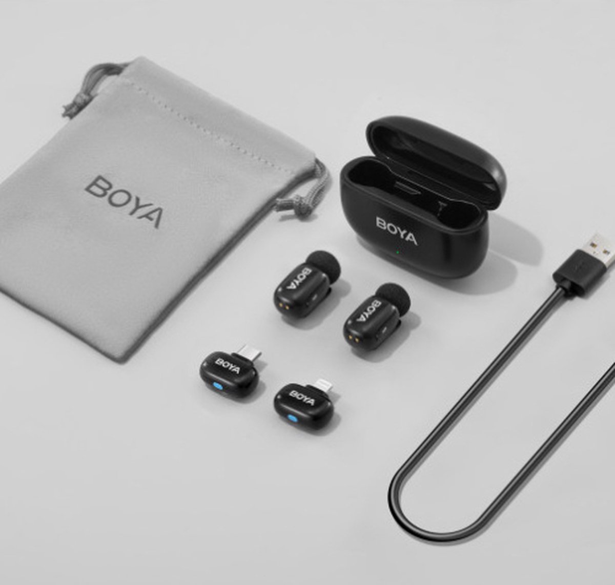 Mini-12 - 2.4 GHz Ultra-Mini Wireless Microphone (Black) - 2TX + 2RX