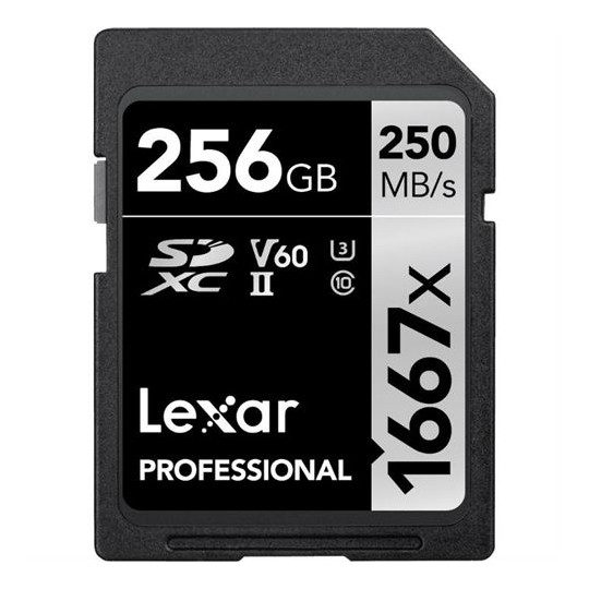 Lexar SDXC 256 GB SD PRO UHS-II U3 V60  1667x
