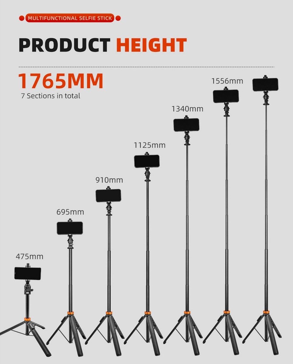 Kingjoy M080 Selfiestick/Statief