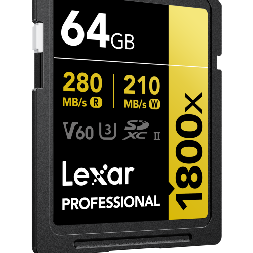 Lexar SDXC 64 GB SD PRO UHS-II U3 V60 1800x