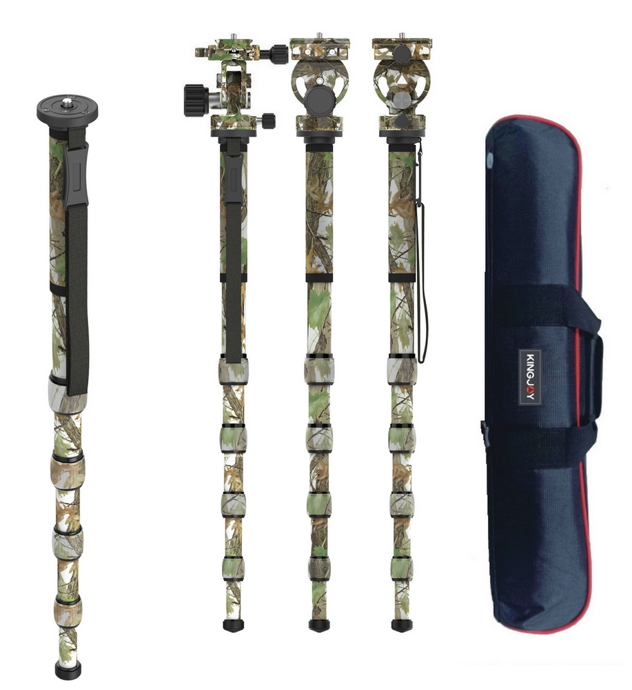 Kingjoy MP-329M Carbon + VT-20M Camouflage Monopod