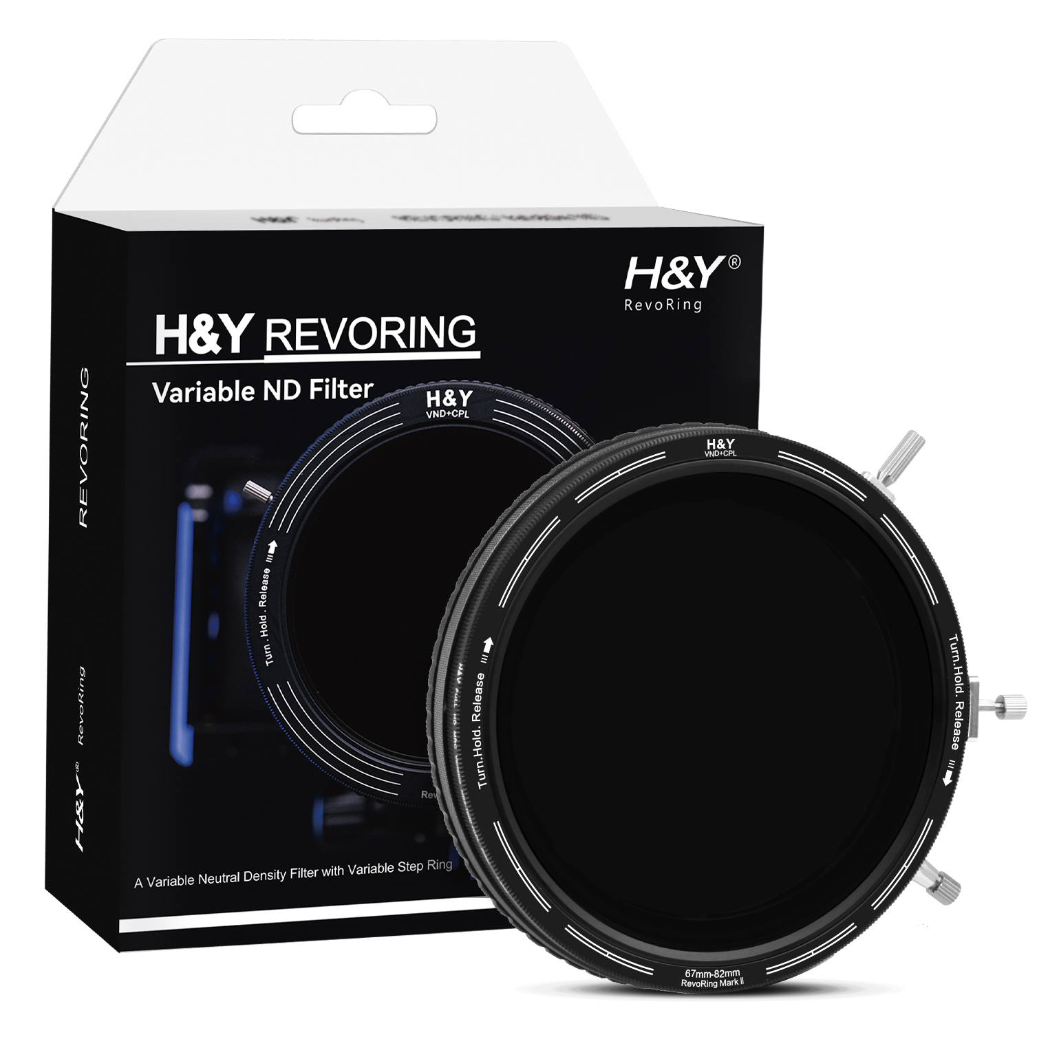 H&Y HD EVO Ring ND3-1000 + CPL Filter MkII 58-77mm