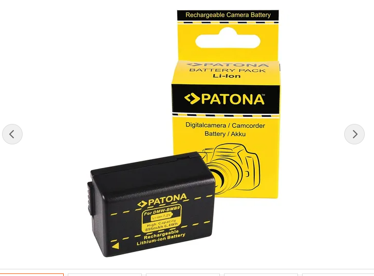 Patona Li-Ion Accu Panasonic DMW-BMB9 (895 mAh)