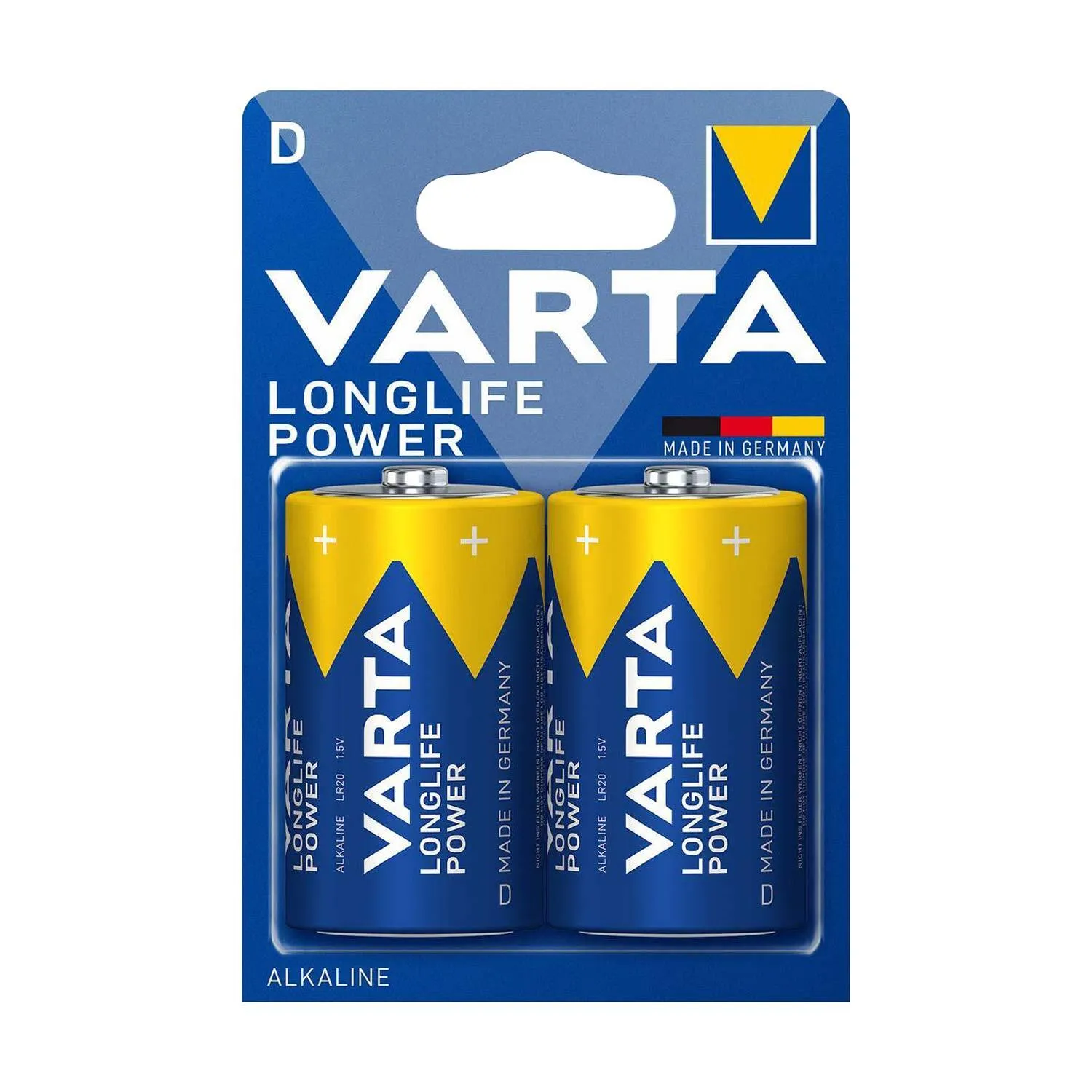 Varta Longlife Power D / LR20 Mono Alkalinebatterijen 2-Pack
