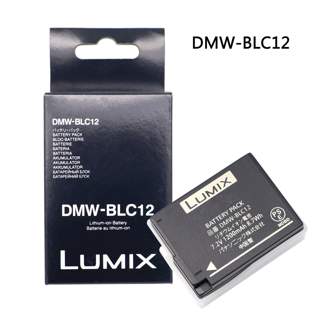 Panasonic DMW-BLC12E Accu voor oa G7/G80/FZ200,FZ300,FZ1000,FZ2000