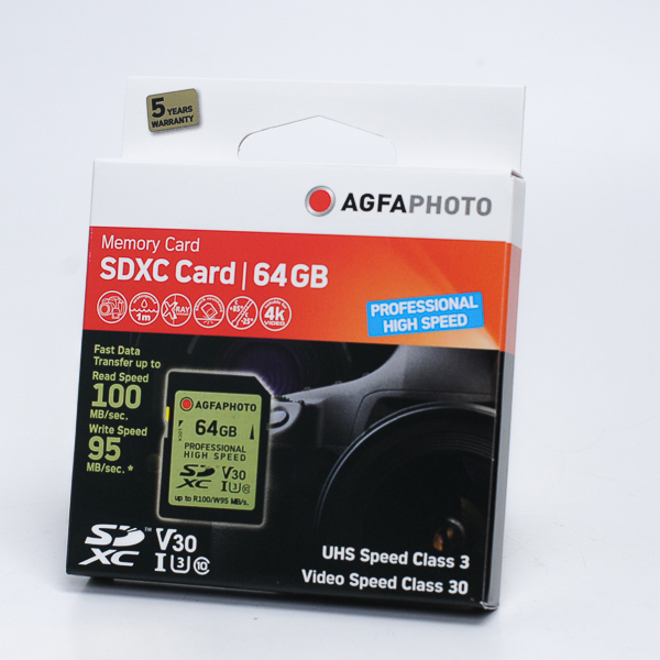AgfaPhoto 64 GB SDXC-card class 10 gold