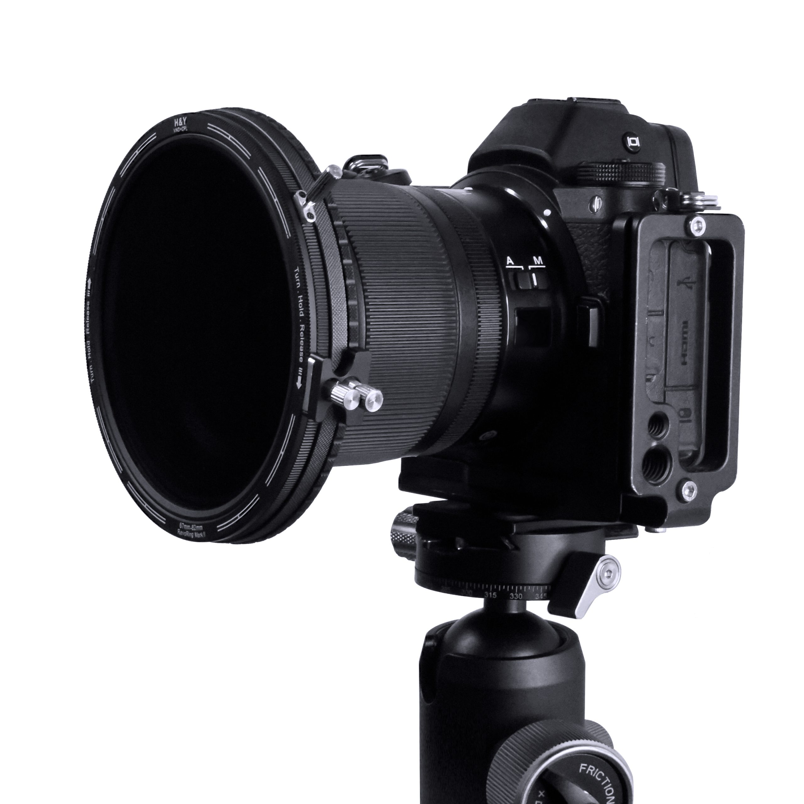 H&Y HD EVO Ring ND3-1000 + CPL Filter MkII 58-77mm