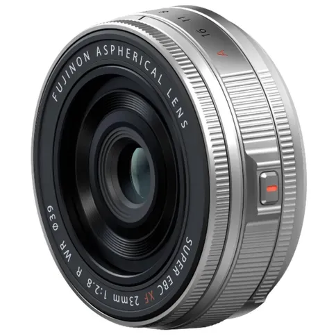 Fujifilm XF 23mm f/2.8 R WR Pancake Zilver objectief