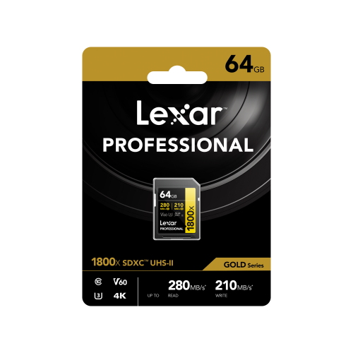 Lexar SDXC 64 GB SD PRO UHS-II U3 V60 1800x