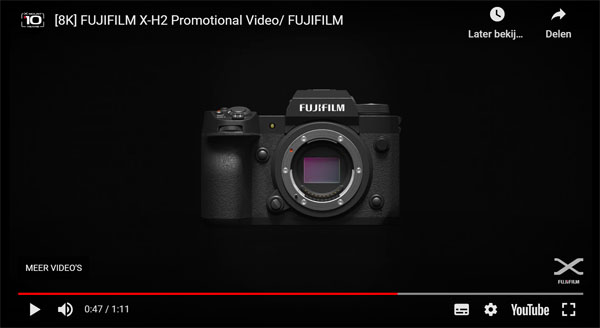 Link naar Fujifilm Video clip